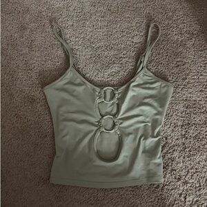 Stylish Olive Green Women's Top